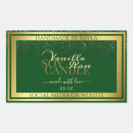 Noble Product Packaging Labels donkergroen en goud