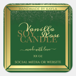 Noble Product Packaging Labels donkergroen en goud