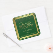 Noble Product Packaging Labels donkergroen en goud (Envelop)