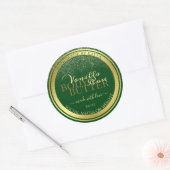 Noble Product Packaging Labels donkergroen en goud (Envelop)