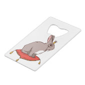 Noble Rabbit Creditkaart Flessenopener (Voorkant Gekanteld)