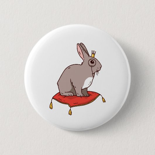 Noble Rabbit Ronde Button 5,7 Cm (Voorkant)