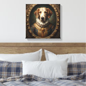 Noble Renaissance Hondenportret in  Lijst Canvas Afdruk (Insitu (Slaapkamer))