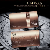 Noble Roos Gold Decor Shimmery Diamonds toevoegen  Visitekaartje