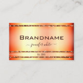 Noble Roos Gold Effect Shimmery Glitter Stars Chic Visitekaartje (Voorkant)