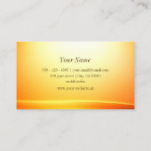 Noble Shimmery Sinaasappel gebogen Decor Inspirere Visitekaartje (Achterkant)