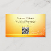 Noble Shimmery Sinaasappel gebogen Decor met QR-co Visitekaartje (Achterkant)