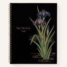 Noble Shoubu: De Maki-e stijl Iris & Goud Notitieboek