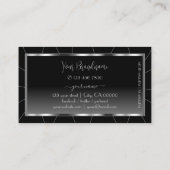 Noble Silver Lijst Black gradiënt oogvangst Visitekaartje (Achterkant)