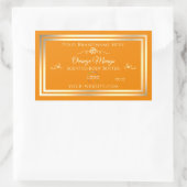 Noble Sinaasappel Product Label Goud Lijst met Log (Tas)