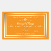 Noble Sinaasappel Product Label Goud Lijst met Log (Voorkant)