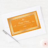 Noble Sinaasappel Product Label Goud Lijst met Log (Envelop)