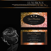 Noble Sinaasappel Roze Ombre Glitter Zwart en Diam