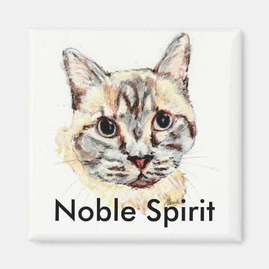 Noble Spirit kat magneet (Voorkant)