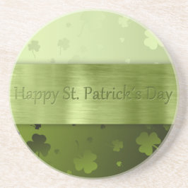 Noble St. Patrick's Day Shamrock Sandstone Onderze Zandsteen Onderzetter