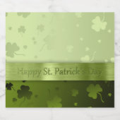 Noble St. Patricks Day Shamrocks Beer Bottle Label Bier Etiket (Enkel label)