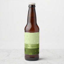 Noble St. Patricks Day Shamrocks Beer Bottle Label