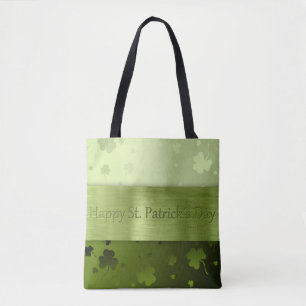 Noble St. Patrick's Day Shamrocks - Canvas tas