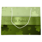 Noble St. Patrick's Day Shamrocks Grote Geschenkta Large Cadeautasje (Voorkant)