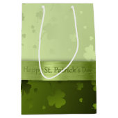 Noble St. Patrick's Day Shamrocks Medium Gift Bag Medium Cadeauzakje (Voorkant)