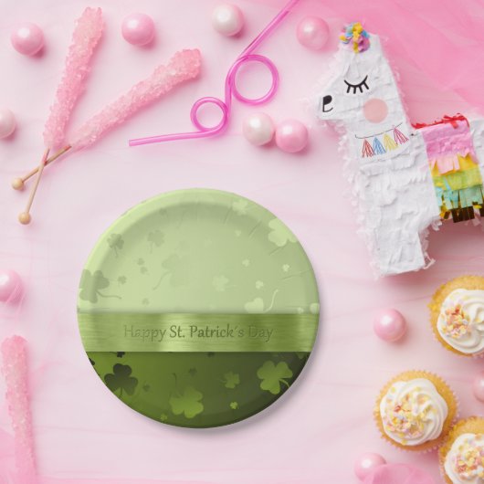 Noble St. Patrick's Day Shamrocks - Papieren Bord (Feest)