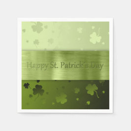 Noble St. Patrick's Day Shamrocks - Papieren serve Servetten