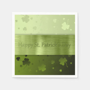 Noble St. Patrick's Day Shamrocks - Papieren serve Servetten