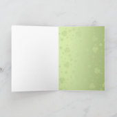 Noble St. Patrick's Day Shamrocks - Wenskaart Kaart (Binnen)