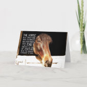 NOBLE STALLION Greeting Card Bedankkaart (Voorkant)