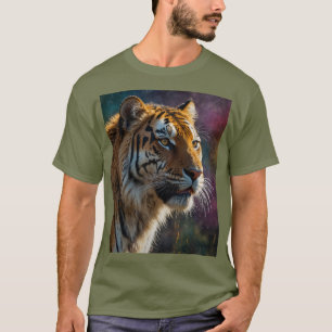Noble Tiger schilderachtig portret T-shirt