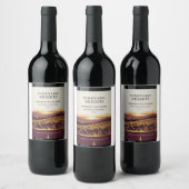 "Noble Vine Design: Captivating Labels for Premium Wijn Etiket (Flessen)