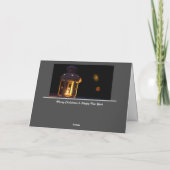 Noble Vrolijk Kerstfeest met glanzende Adventskaar Kaart (Achterkant)