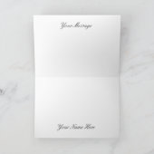 Noble Vrolijk Kerstfeest met glanzende Adventskaar Kaart (Binnen)