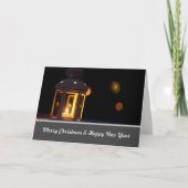 Noble Vrolijk Kerstfeest met glanzende Adventskaar Kaart (Voorkant)