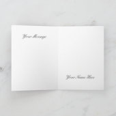 Noble Vrolijk Kerstfeest met rendieren en boom! Kaart (Binnen)