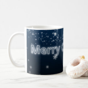 Noble Vrolijk Kerstmis sneeuwvlokken fonkelen Koffiemok