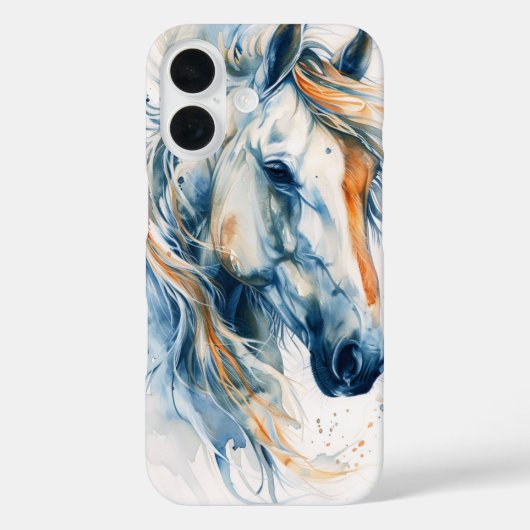 Noble White Horse Case-Mate iPhone Case (Achterkant)