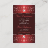 Noble Wine Red Bourgogne  Ornament met Foto Visitekaartje (Achterkant)