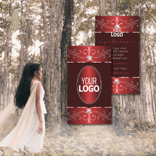 Noble Wine Red Bourgogne  Ornamenten met Logo Visitekaartje