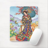 Noble Woman met Parasol Mousepad Muismat (Met muis)