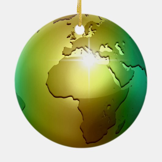 Noble World Wereldbol - Ornament (Achterkant)