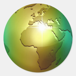 Noble World Wereldbol - Sticker