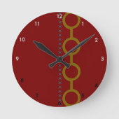 NobleWine GoldGlow Acryl Wandklok (Voorkant)