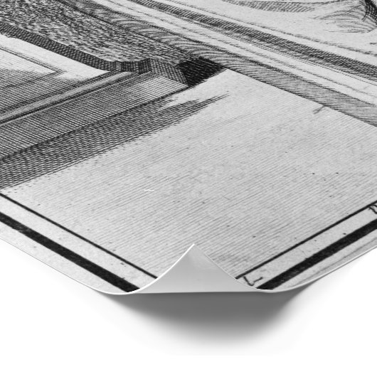 Noblewomen's jurk, eind 17e eeuw poster (Hoek)