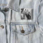 Noblewomen's jurk, eind 17e eeuw vierkante button 5,1 cm (In situ)