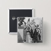 Noblewomen's jurk, eind 17e eeuw vierkante button 5,1 cm (Voorkant /achterkant)