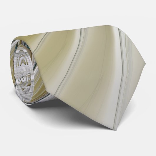 Nobly and Golden Abstract Fantasy Fractal Art Stropdas (Opgerold)