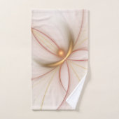 Nobly Copper and Gold Abstract Modern Fractal Art Bad Handdoek (Handdoek)