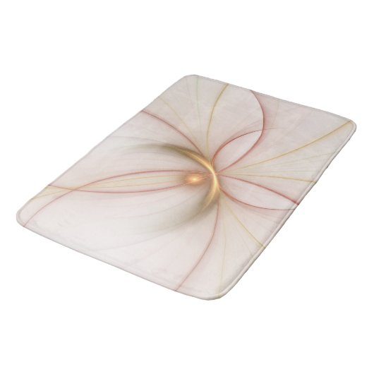 Nobly Copper and Gold Abstract Modern Fractal Art Badmat (Gekanteld)