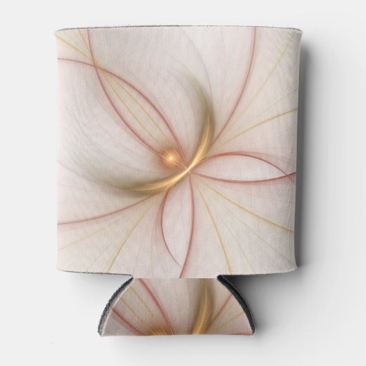 Nobly Copper and Gold Abstract Modern Fractal Art Blikjeskoeler (Voorkant)